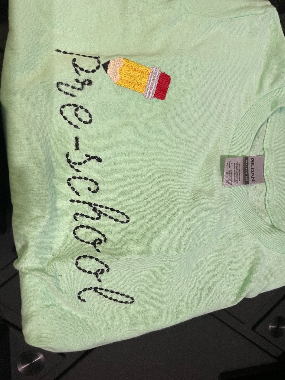 Custom Embroidered Back to School Shirt Lot 4T 5T Pre-School Pre-K Pencil